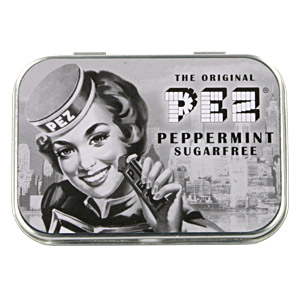 PEZ - Tin Boxes - Nostalgia Box - Black/White