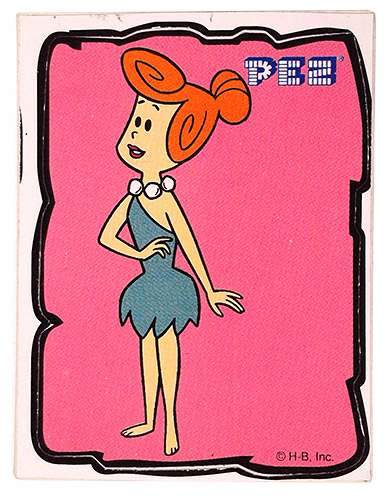 PEZ - Flintstones - Small Double Border - Wilma Flintstone