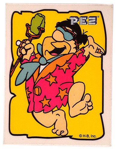 PEZ - Flintstones - Small Single Border - Fred Flintstone Dancing