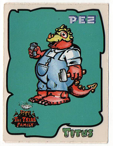 PEZ - Stickers - PEZ-A-Saurs - I-Saur (Titus) - Hammer