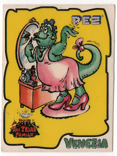 PEZ - Stickers - PEZ-A-Saurs - She-Saur (Venezia) - Mirror