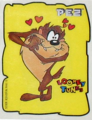 PEZ - Stickers - Looney Tunes - White border - Tasmanian Devil