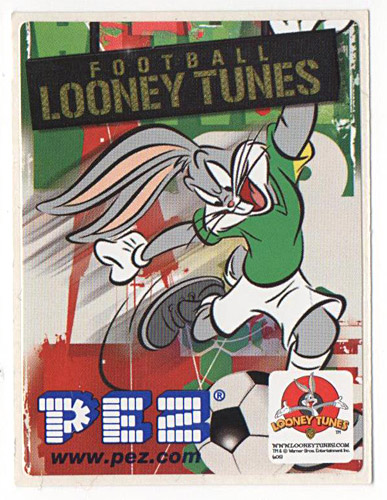 PEZ - Stickers - Looney Tunes Football - Bugs Bunny - Green Dress
