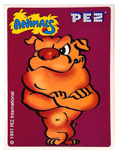 PEZ - Stickers - Safari Animals - Bulldog