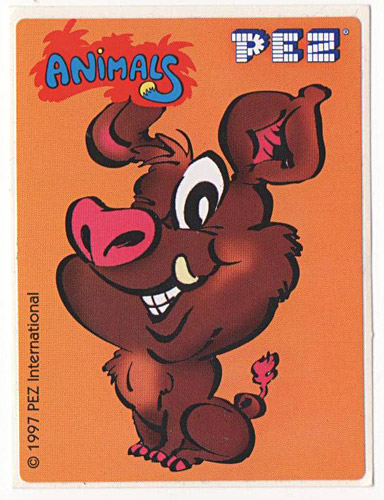 PEZ - Stickers - Safari Animals - Boar