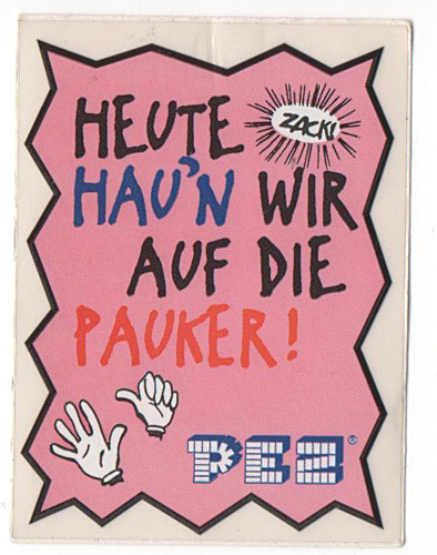 PEZ - Stickers - School - Heute haun