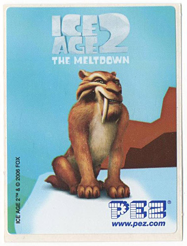 PEZ - Stickers - Ice Age 2 - Diego