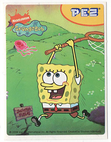 PEZ - Stickers - SpongeBob SquarePants - 2008 - SpongeBob hunting
