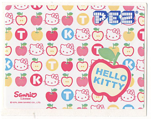 PEZ - Stickers - Hello Kitty - 2008 - Apple colored