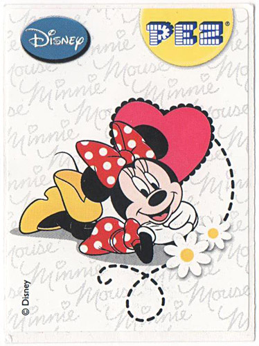 PEZ - Stickers - Mickey & Minnie - Minnie - laying