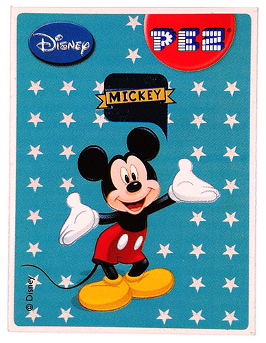 PEZ - Stickers - Mickey & Minnie - Mickey - stars