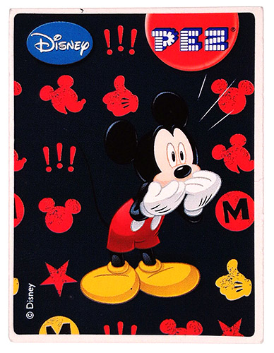 PEZ - Stickers - Mickey & Minnie - Mickey - black !!!