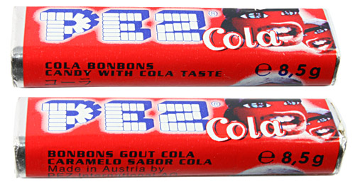 PEZ - Recent Types - Cola - Cola - R 10 - face 5 languages