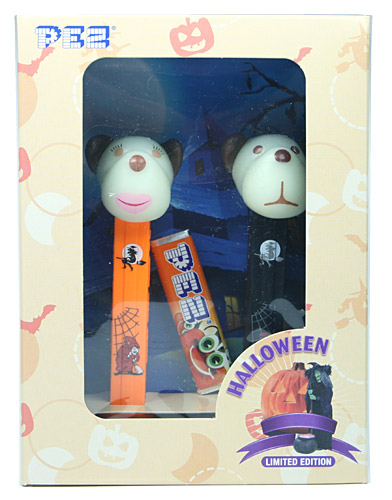 PEZ - AWL / SOS - Halloween 2013 - Barky Brown - White GITD Head