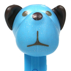 PEZ - AWL / SOS - Easter 2013 - Barky Brown - Pink Glitter Head, Black Ears