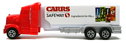 PEZ - Advertising Safeway - Truck - Red cab, white truck - Carrs