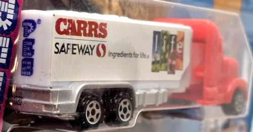 PEZ - Advertising Safeway - Truck - Red cab, white truck - Carrs