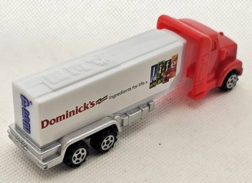 PEZ - Advertising Safeway - Truck - Red cab, white truck - Dominick's