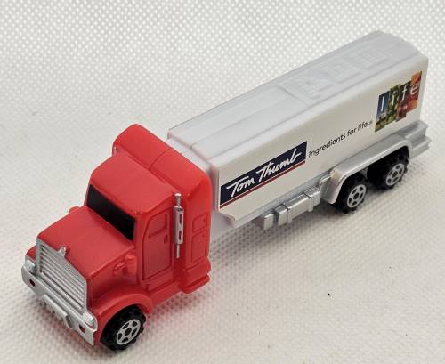 PEZ - Advertising Safeway - Truck - Red cab, white truck - Tom Thumb