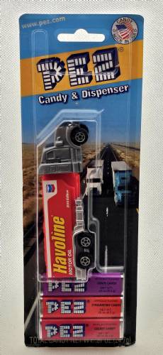 PEZ - Advertising Havoline - Truck - Silver cab, red truck