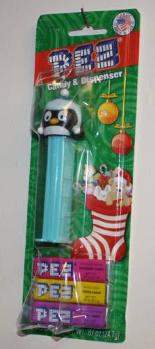 PEZ - Christmas - Penguin - blue cap