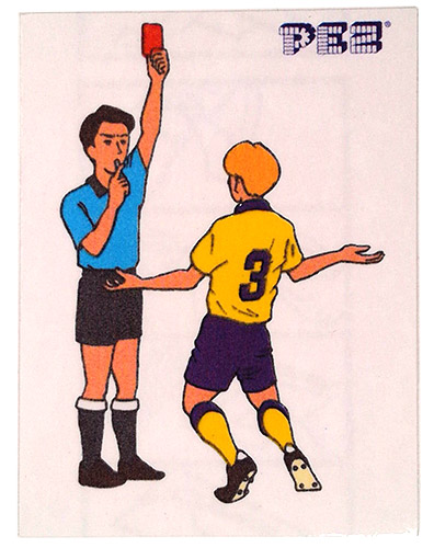 PEZ - Stickers - Soccer - Red Card