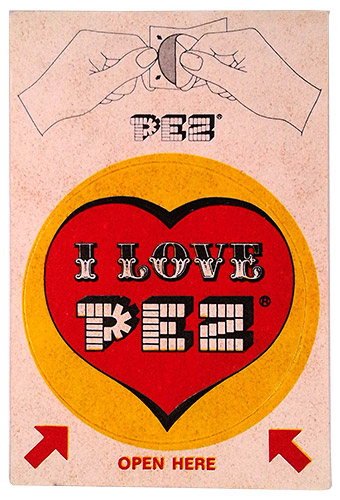 PEZ - Sticker Singles (1970s) - Instructions top - I love PEZ