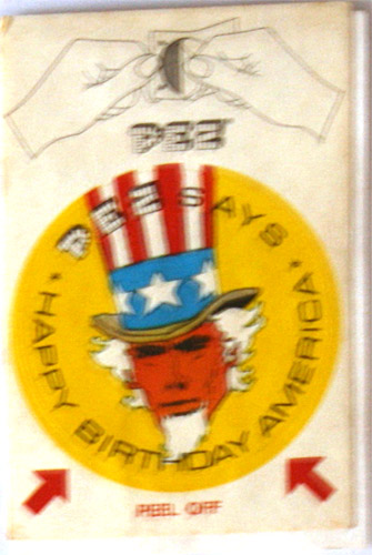 PEZ - Stickers - Bicentennial - Uncle Sam