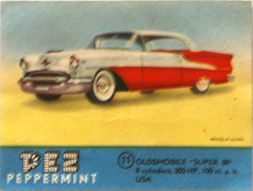 PEZ - Trading Cards - Oldsmobile Super 88 (#11)