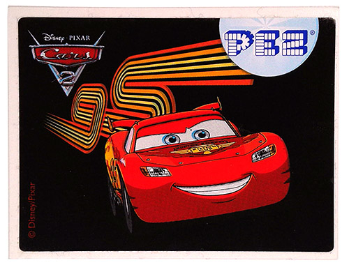 PEZ - Stickers - Cars 2 - Lightning McQueen 95