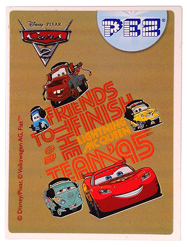 PEZ - Stickers - Cars 2 - Friends to the finish