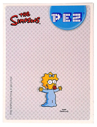 PEZ - Stickers - The Simpsons - 2013 - Maggie Simpson