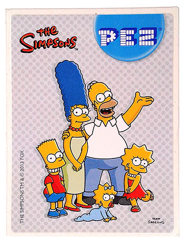 PEZ - Stickers - The Simpsons - 2013 - Family