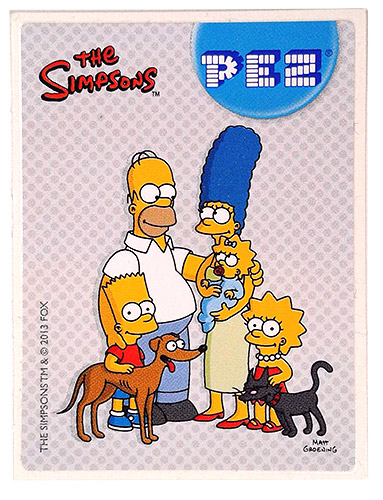 PEZ - Stickers - The Simpsons - 2013 - Family with pets