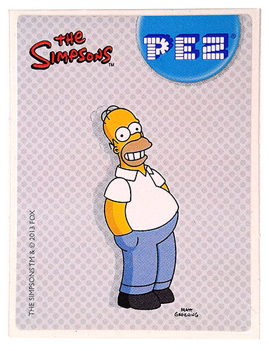 PEZ - Stickers - The Simpsons - 2013 - Homer Simpson