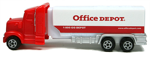 PEZ - Advertising Office Depot - Truck - Red cab, white truck