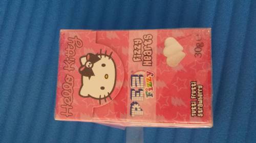 PEZ - Dextrose Packs - Hello Kitty Fizzy Hearts - no butterfly