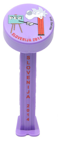 PEZ - Slovenian PEZ 2014 - Puck - Light Grey Hair - Purple