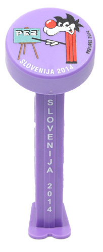 PEZ - Slovenian PEZ 2014 - Puck - Black Hair - Purple