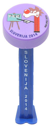 PEZ - Slovenian PEZ 2014 - Puck - Grey Hair - Purple