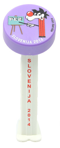 PEZ - Slovenian PEZ 2014 - Puck - Black Hair - Purple