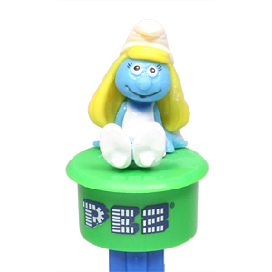 PEZ - Smurfs - Click - Smurfette - Sitting - C