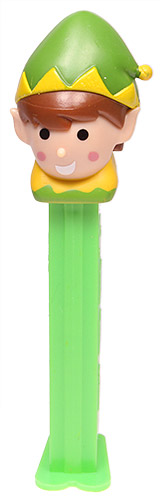 PEZ - Christmas - Elf - green/yellow cap - B