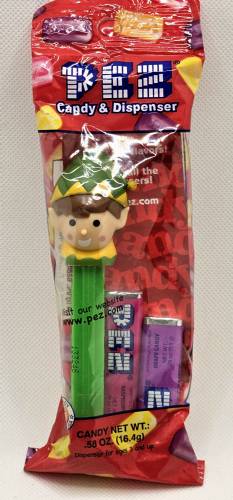 PEZ - Christmas - Elf - green/yellow cap - B