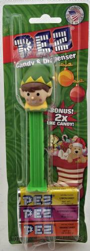 PEZ - Christmas - Elf - green/yellow cap - B