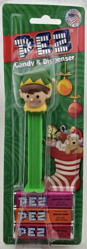 PEZ - Christmas - Elf - green/yellow cap - B