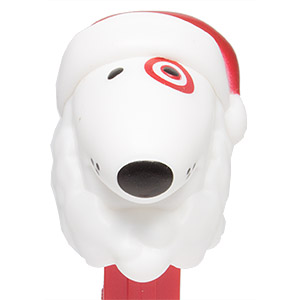 PEZ - Advertising Dispenser - Target - Santa Bullseye Dog