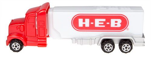 PEZ - Advertising H-E-B - Truck - Red cab, white truck - logo