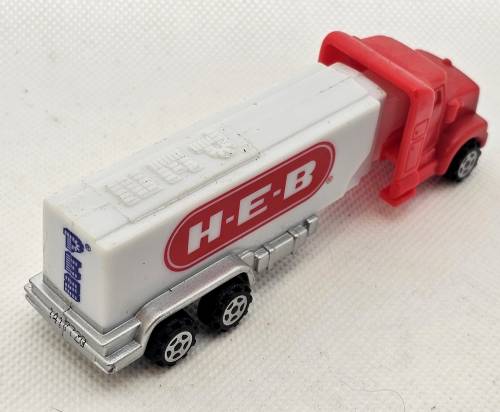 PEZ - Advertising H-E-B - Truck - Red cab, white truck - logo