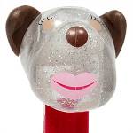 PEZ - Barkina  Crystal Gitter Head on Snowman with 3 snowflakes